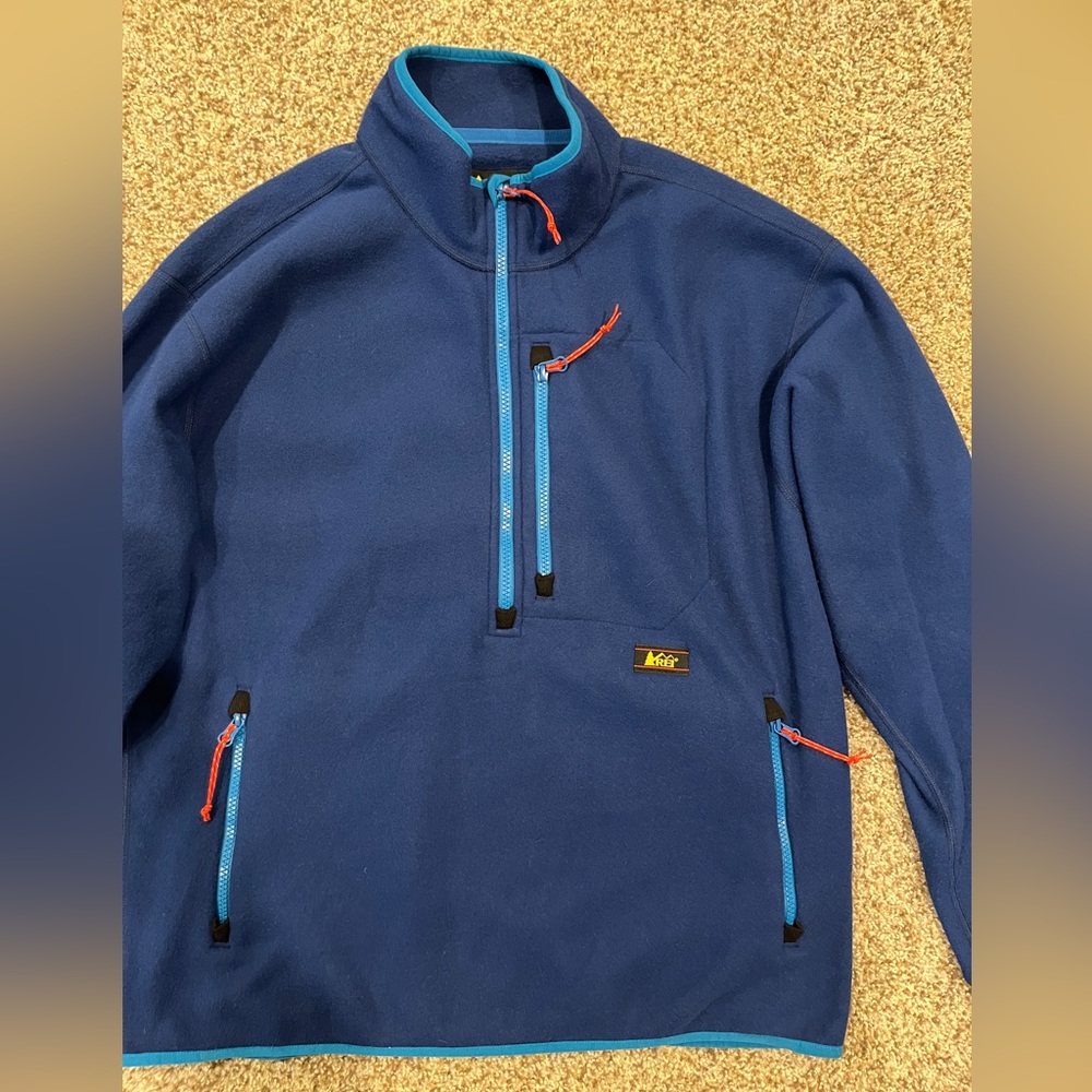 REI Co-op Trailsmith Fleece Pullover quarter zip mens medium